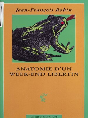 cover image of Anatomie d'un week-end libertin
